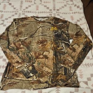 Realtree Brown and Green Camo Long Sleeve Tee